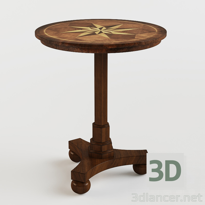 modello 3D di Tavolo da accento in ciliegio anticato comprare - rendering