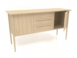Cabinet MC 01 (with open door) (1660x565x885, wood white)
