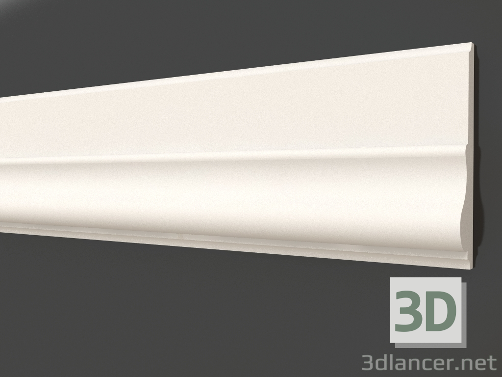 3d model Plaster molding LG 053 (85x19) - preview