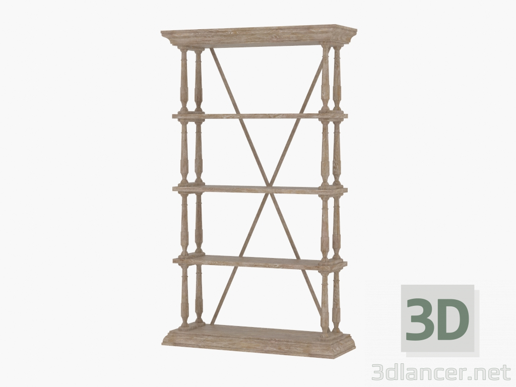 3d model Shelf NATURAL CROSS BOOKSHELF (8810.1110) - preview