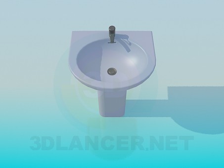 modello 3D Basamento della lavata - anteprima