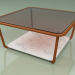 modèle 3D Table basse 001 (Verre Bronzé, Rouille Métallique, Marbre de Carrare) - preview