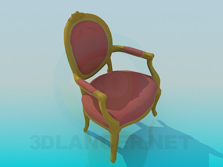 3d модель Классический стул – превью