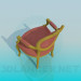 3D Modell Klassischer Stuhl - Vorschau