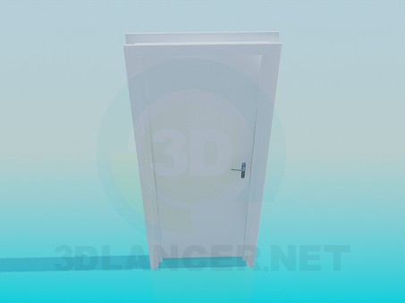 3d model office door - preview