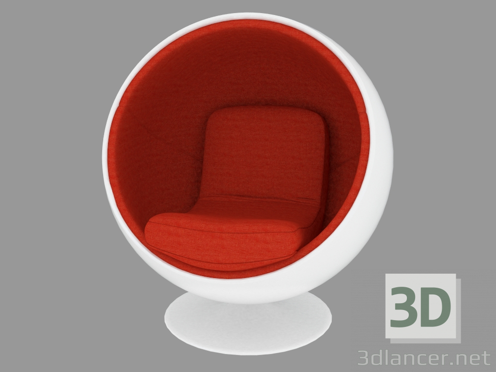 3D Modell Sessel Ball Stuhl - Vorschau