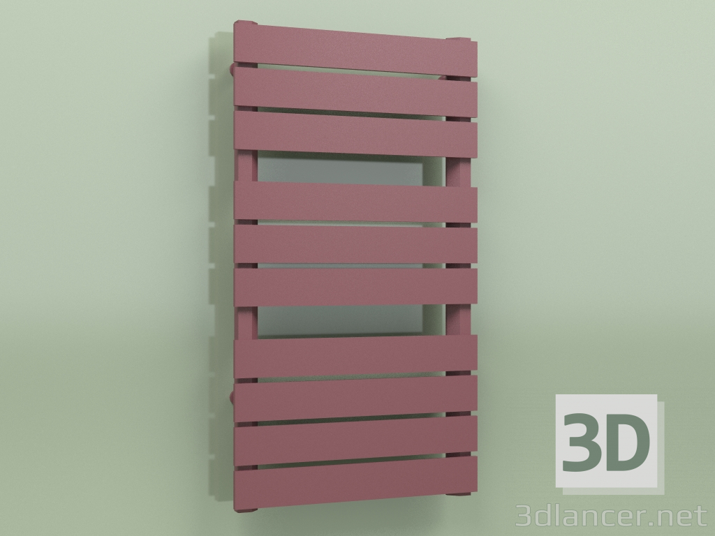 3D modeli Isıtmalı havlu askısı - Muna (905 x 500, RAL - 3005) - önizleme