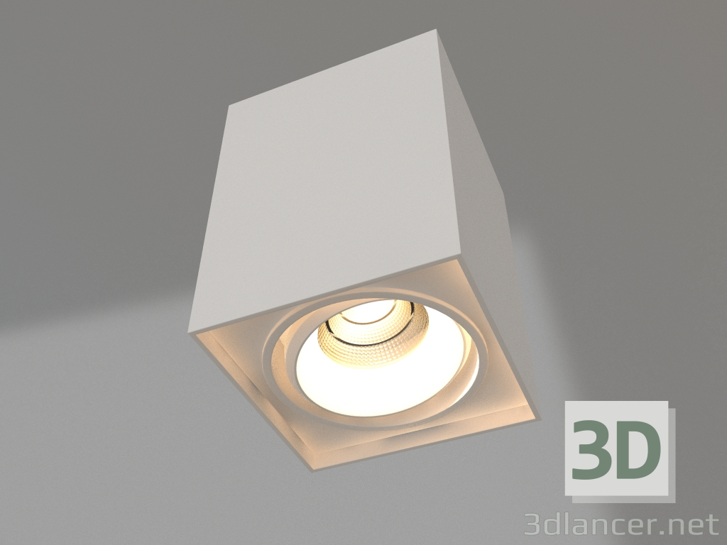 3D Modell Lampe SP-CUBUS-S100x100-11W Day4000 (WH, 40 Grad, 230V) - Vorschau