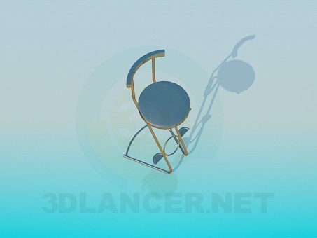 3d модель Высокий стул – превью