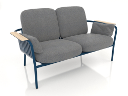 2-seater sofa (Grey blue)
