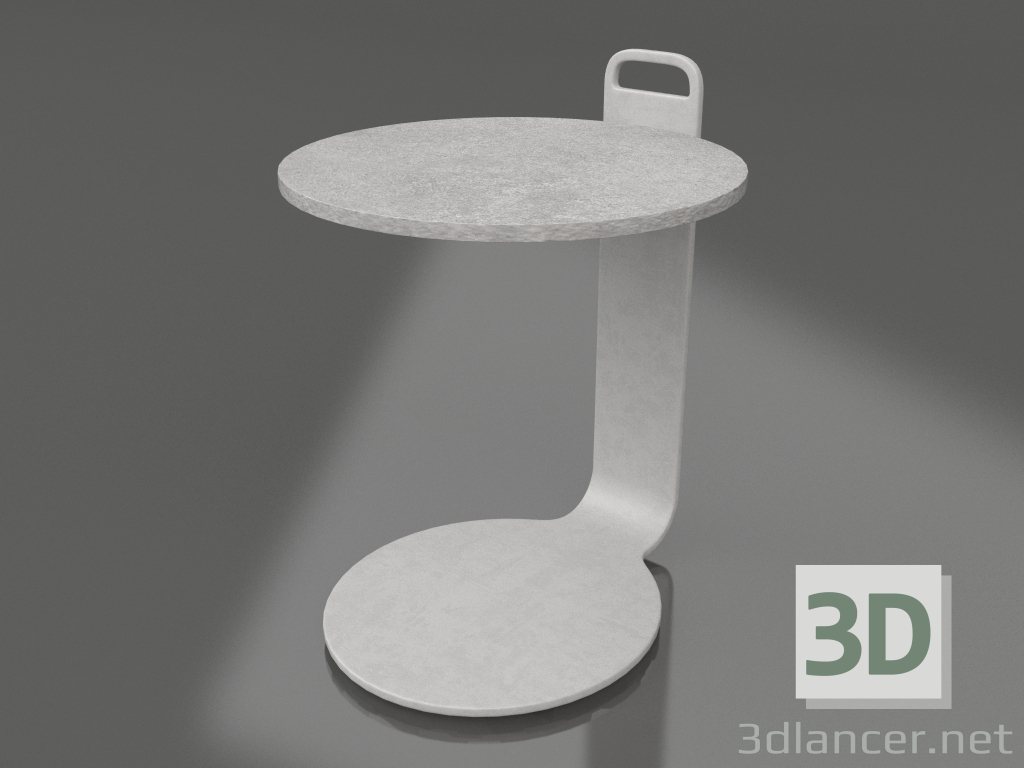 modello 3D Tavolino Ø36 (Grigio agata, DEKTON Kreta) - anteprima