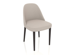 कुर्सी, ग्रे मैट लैकर फ़िनिश, इको-लेदर 78 (49x53.5x83 सेमी)