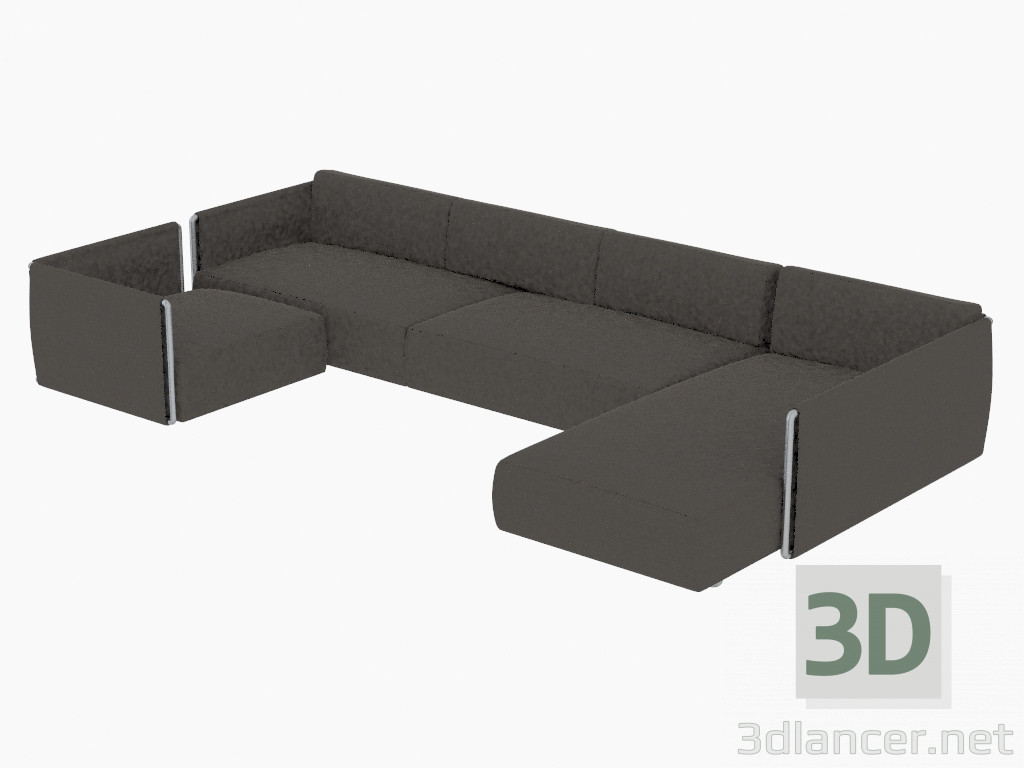 3D modeli Modüler kanepeler fianco 275 - önizleme