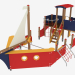 3D Modell Kinderspiel Drakkar-Komplex (5115) - Vorschau