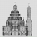 3D modeli Yeni Kudüs Manastırı. Kıyamet Katedrali - önizleme