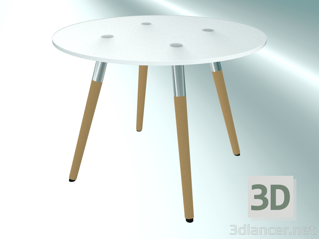 modello 3D Tavolo rotondo (SW40, Ø 600, h = 450 mm) - anteprima