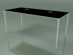 Mesa de despacho rectangular 0815 (H 74 - 79x180 cm, laminada Fenix F02, V12)