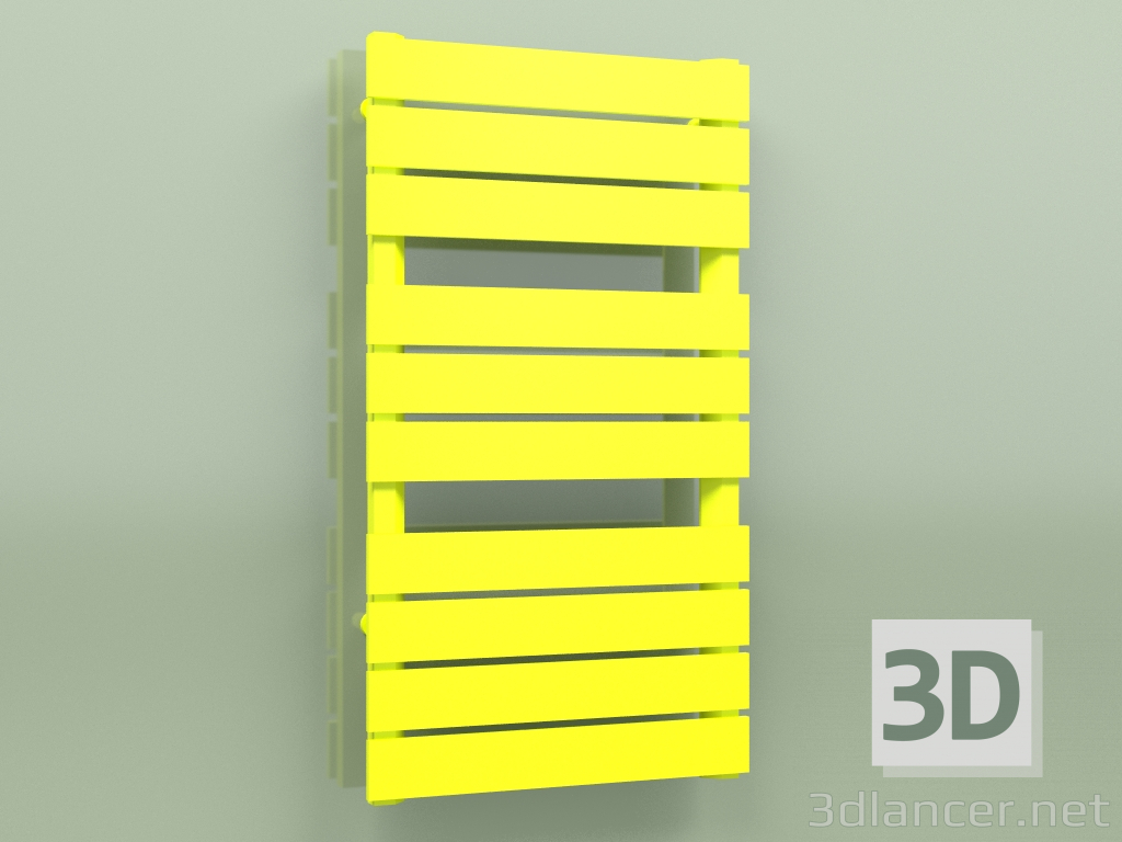 3D modeli Isıtmalı havlu askısı - Muna (905 x 500, RAL - 1026) - önizleme