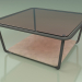 modello 3D Tavolino 001 (Vetro Bronzato, Metallo Fumé, Pietra Farsena) - anteprima