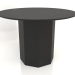 3d model Dining table DT 11 (D=1100х750, wood black) - preview