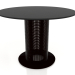 3D modeli Kulüp masası Ø90 (Siyah) - önizleme