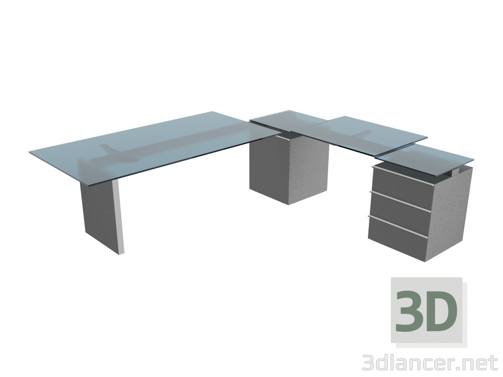 3D Modell Kopf Tisch 2 Symbol - Vorschau
