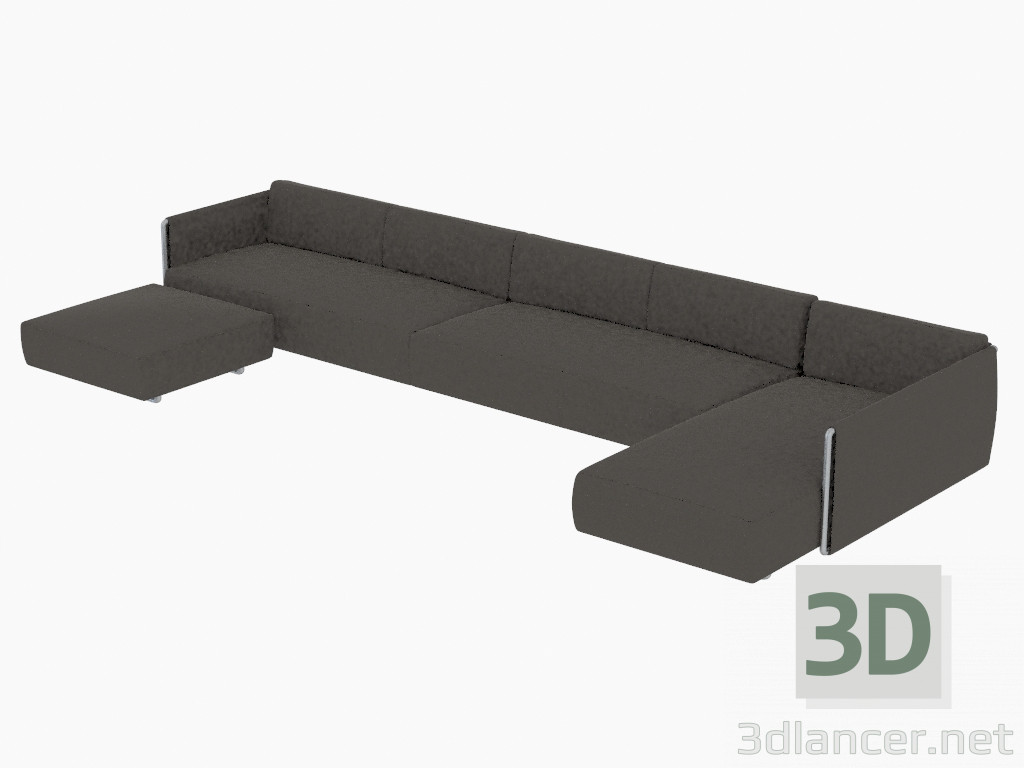 3D Modell Modulare Sofas Fianco 365 - Vorschau