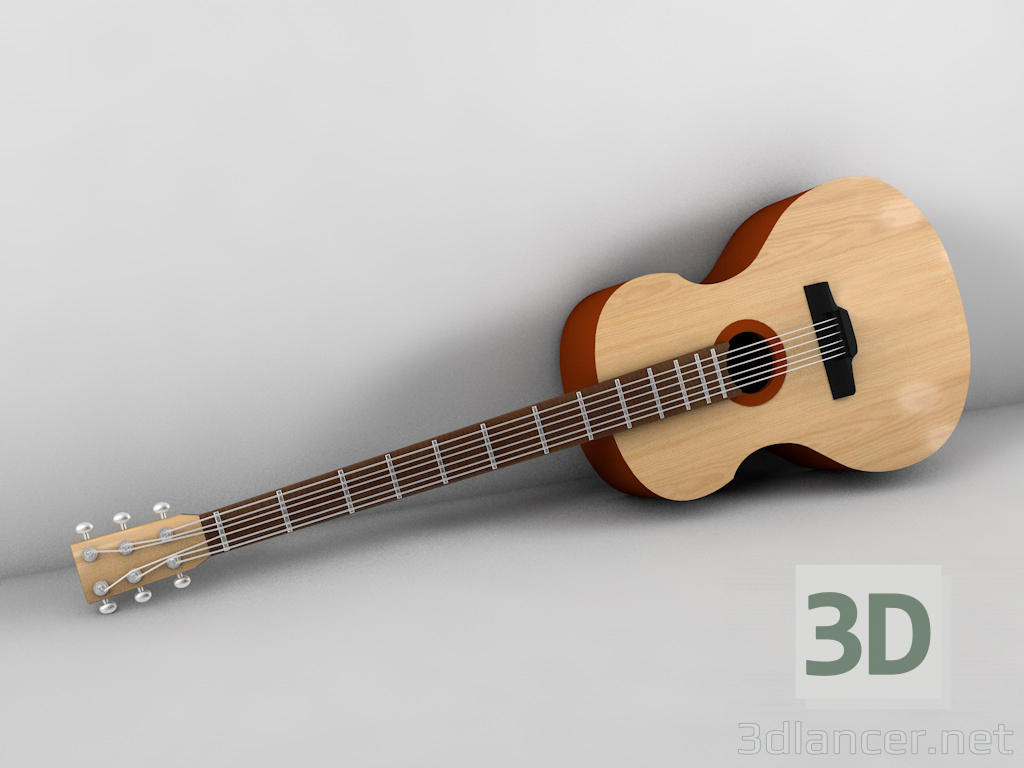 3d модель Гитара – превью