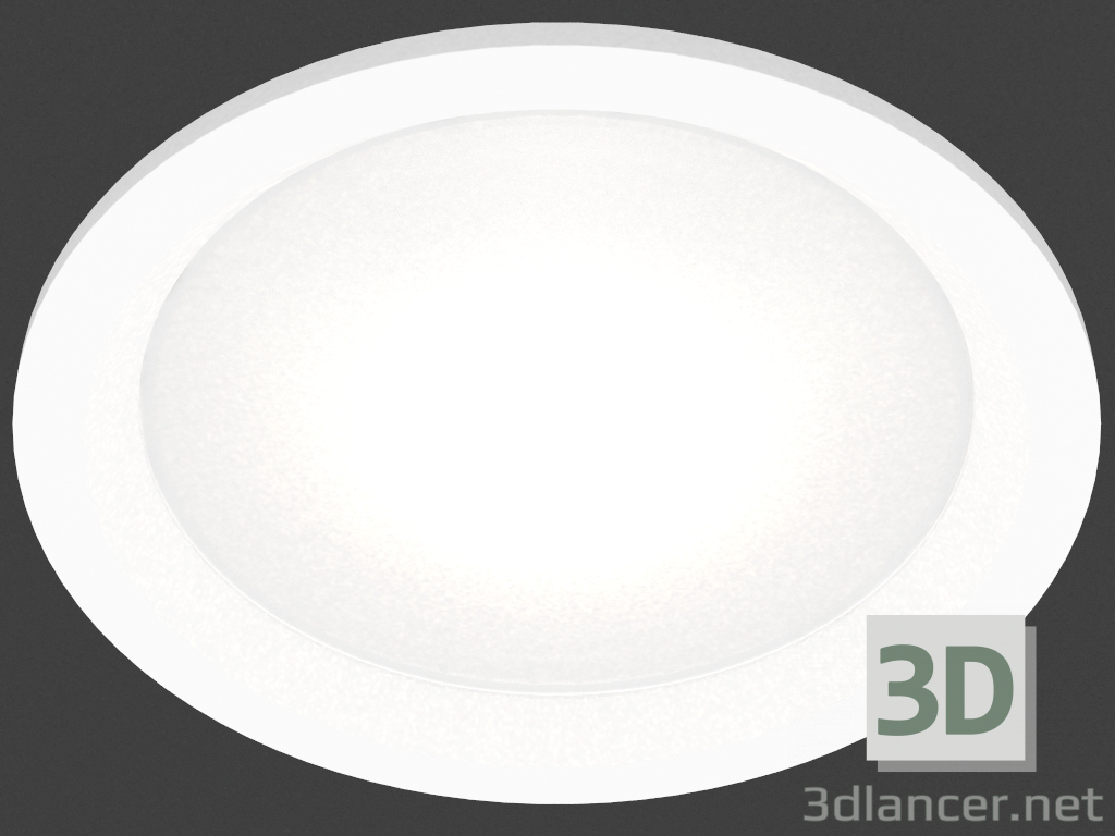 modello 3D Apparecchio da incasso a LED (DL18891_20W Bianco R Dim) - anteprima