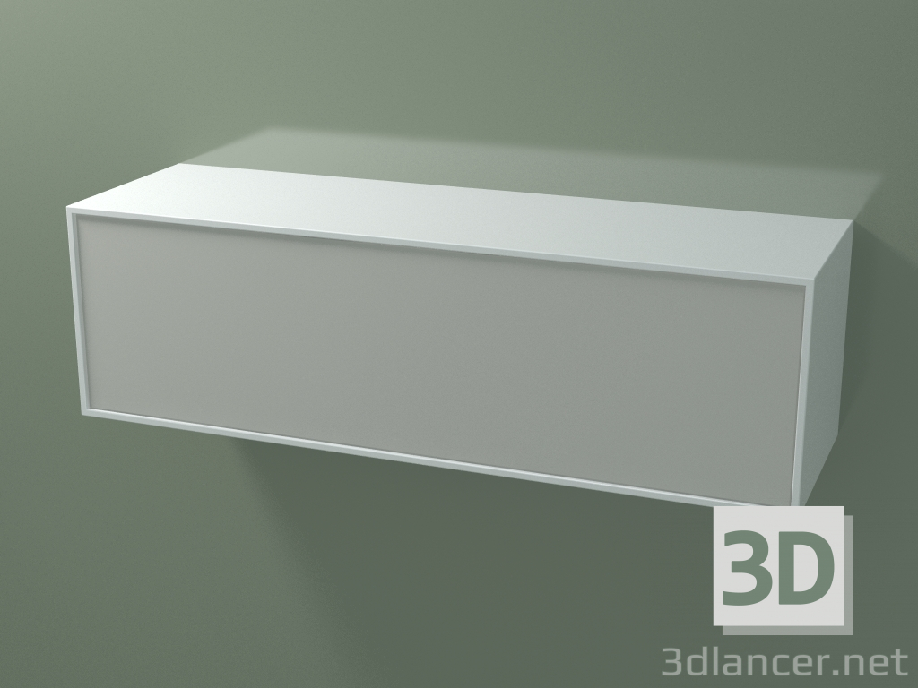 Modelo 3d Caixa (8AUEBA01, Branco Glaciar C01, HPL P02, L 120, P 36, H 36 cm) - preview