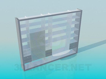 modèle 3D Grande grille - preview