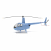 3d Вертолет Robinson R44 модель купить - ракурс