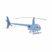 Helicóptero Robinson R44 3D modelo Compro - render