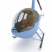 Helicóptero Robinson R44 3D modelo Compro - render