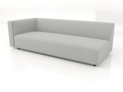 Módulo de sofá para 2 personas (XL) 223x100 con reposabrazos a la izquierda