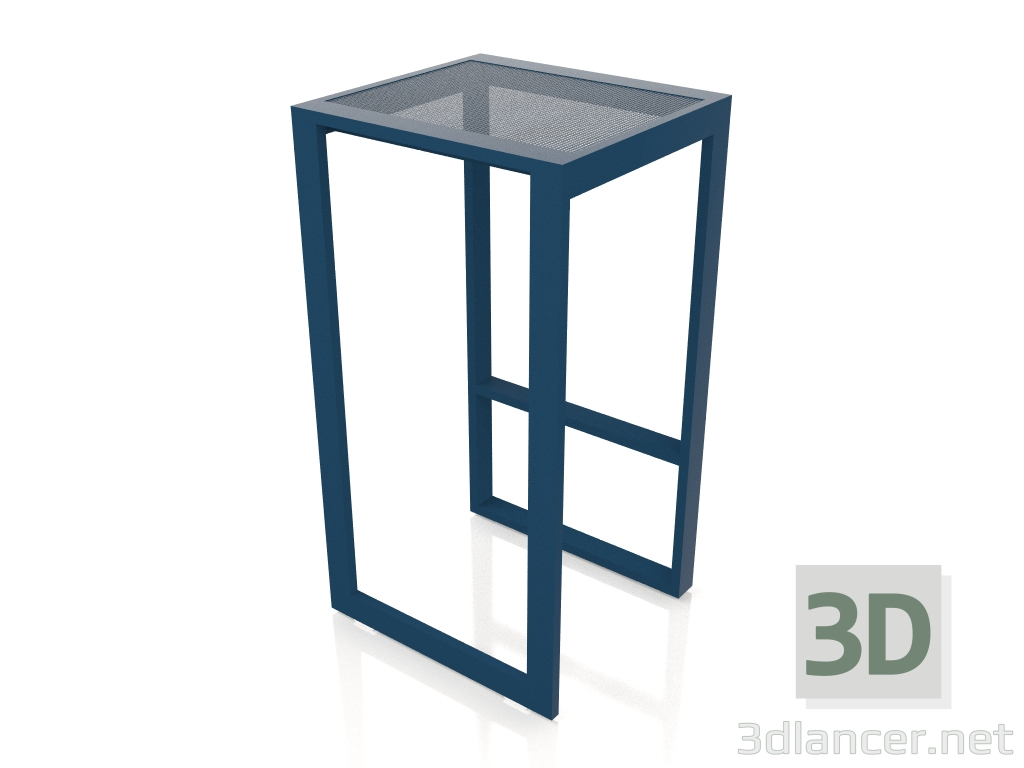 3D Modell Hoher Hocker (Graublau) - Vorschau