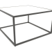 3D Modell Quadratischer Couchtisch (GLAS, 80X80X50) - Vorschau