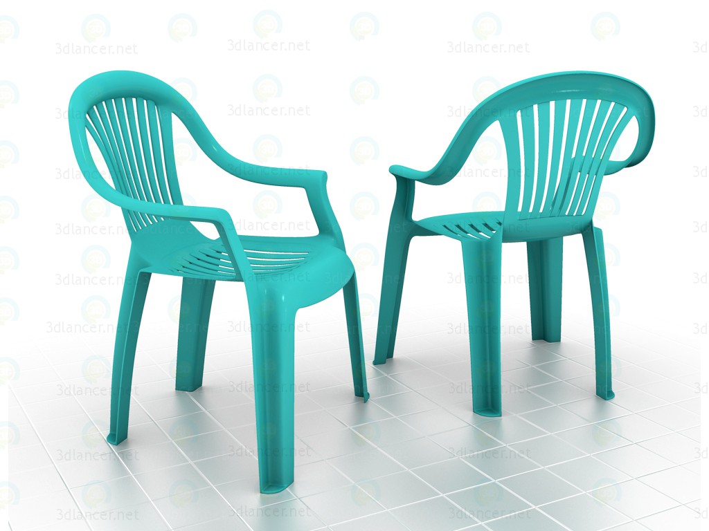 3d модель Стул-кресло – превью