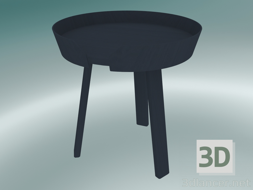 modello 3D Tavolino Around (piccolo, antracite) - anteprima