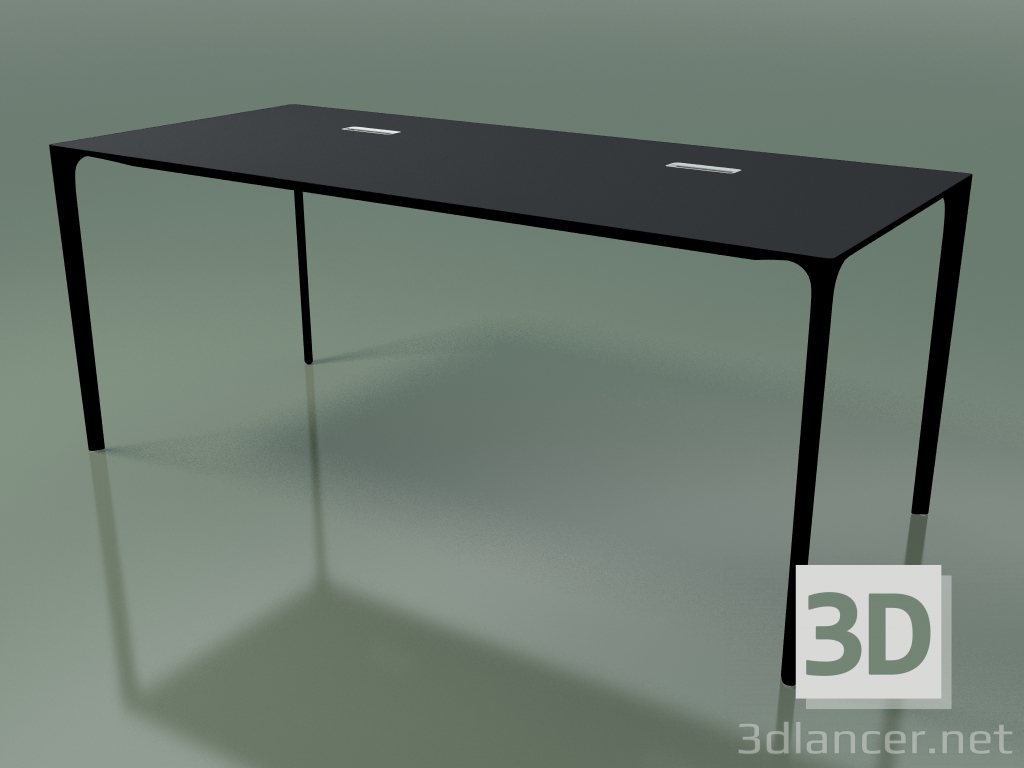modello 3D Tavolo da ufficio rettangolare 0815 (H 74 - 79x180 cm, laminato Fenix F06, V39) - anteprima