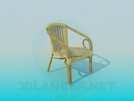 3D Modell Gewebte Stuhl - Vorschau
