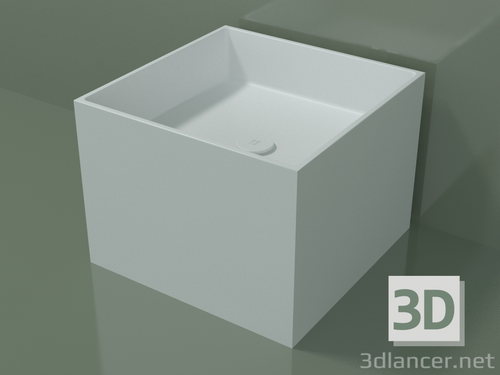 3D Modell Waschtischplatte (01UN22301, Glacier White C01, L 48, P 48, H 36 cm) - Vorschau
