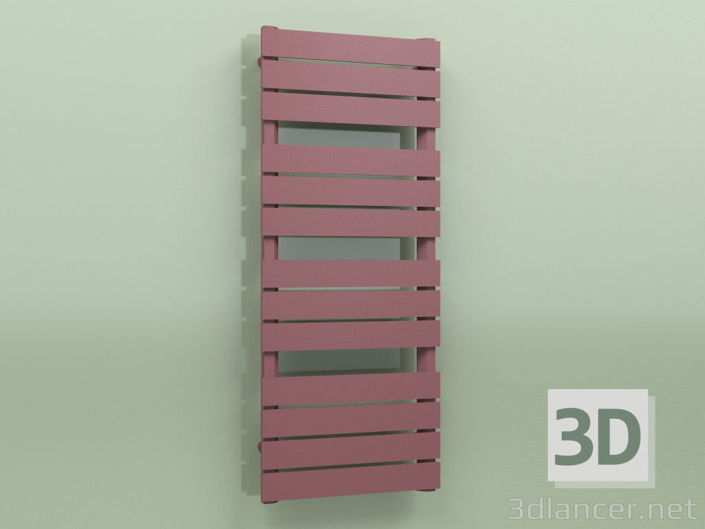 3D modeli Isıtmalı havlu askısı - Muna (1205 x 500, RAL - 3005) - önizleme