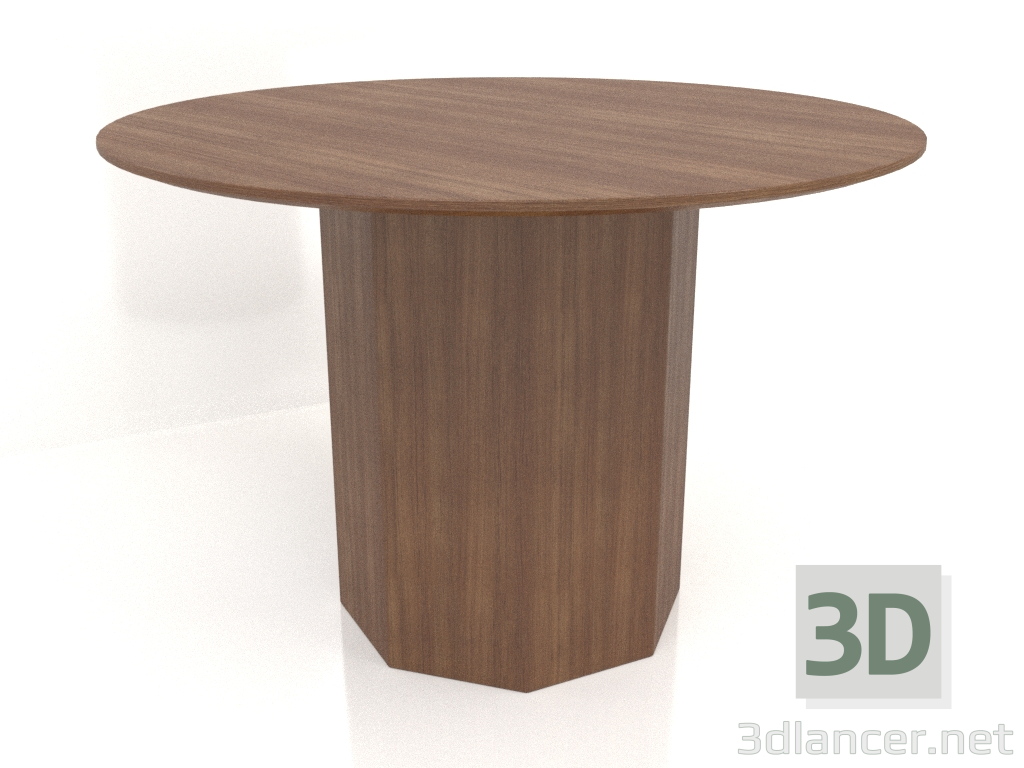 3d model Dining table DT 11 (D=1100х750, wood brown light) - preview