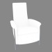 3D Modell Der Sessel weiß - Vorschau