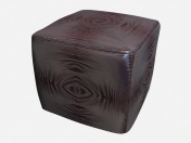 Quadratische Pouf Art-Deco-Cubi 01