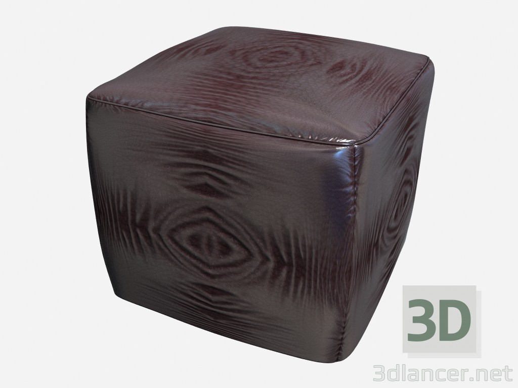 3 डी मॉडल Pouffe आर्ट डेको Cubi 01 वर्ग - पूर्वावलोकन
