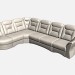 modello 3D Angolo divano arena - anteprima