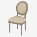3d model silla de comedor francés de la vendimia REDONDO LOUIS lado de la silla (8827.0003.A015) - vista previa