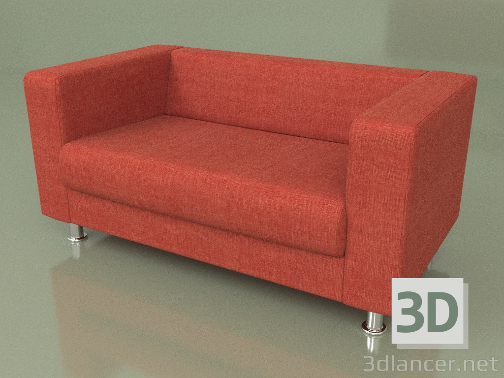 3 डी मॉडल डबल सोफा एलेटो (टेम्पो 5) - पूर्वावलोकन